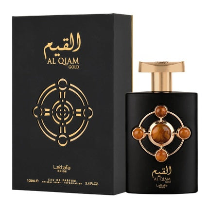 Lattafa Perfumes Al Qiam Gold Unisex Eau de Parfum Spray 3.4 Ounce Oriental