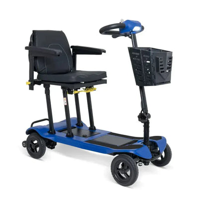 Atom Fold Folding Mobility Scooter – Lightweight 4mph Scooter, 9‑18 Mile Range, Airline Friendly