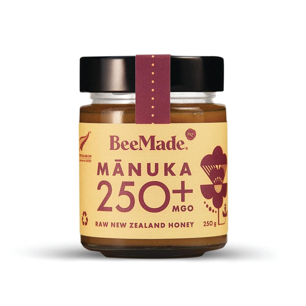 BeeMade Harvest New Zealand Manuka Honey MGO 250+ 250g, BeeMade