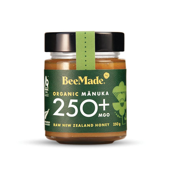 BeeMade Organic New Zealand Manuka Honey MGO 250+ 250g, BeeMade