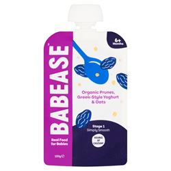 Organic Greek-Style Yoghurt with Prunes 100g, Babease