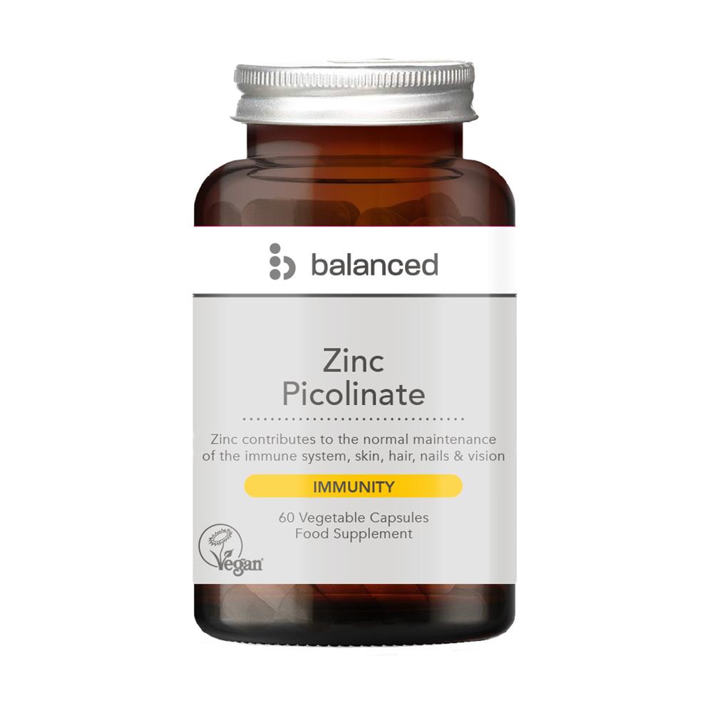 Zinc Picolinate 60 Veggie Caps - Reusable Bottle, Balanced