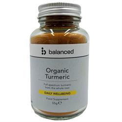 Organic Ground Turmeric 55g, Balanced