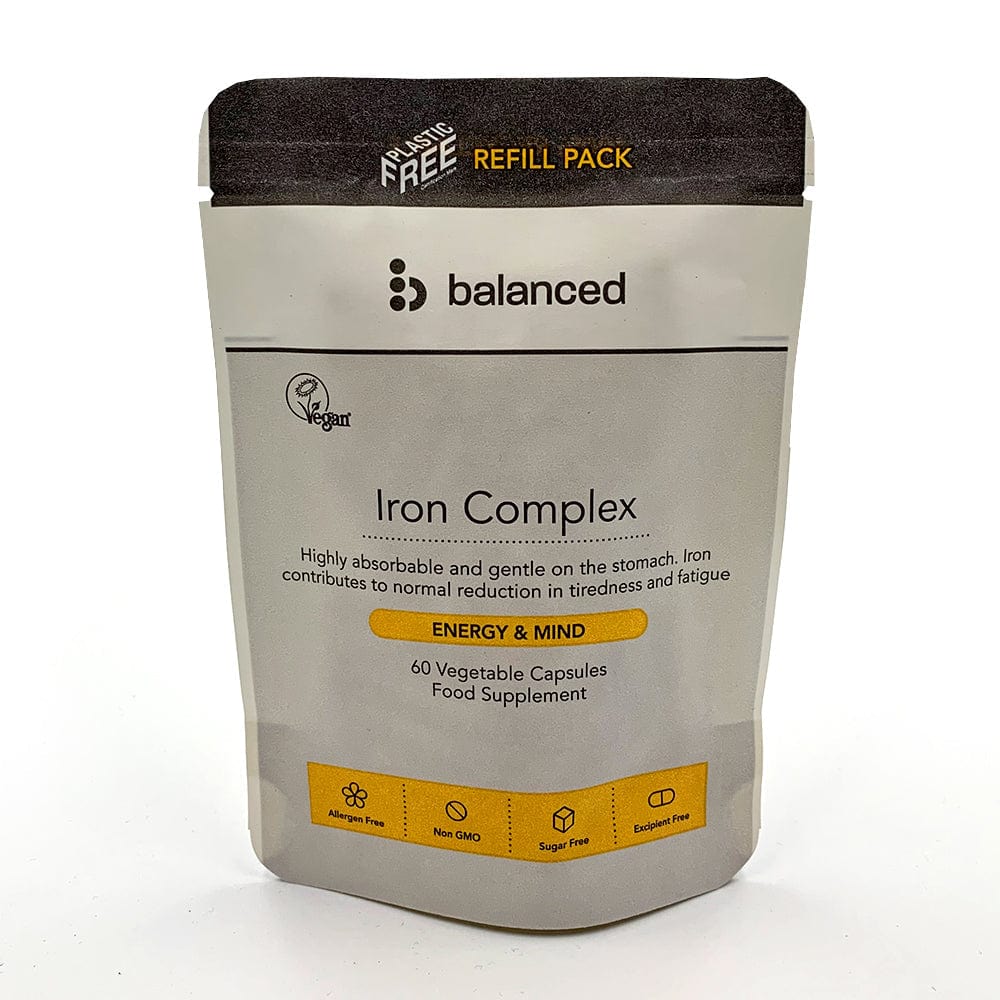 Iron Complex 60 Veggie Caps - Refill Pouch, Balanced