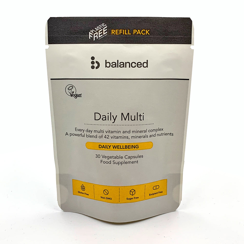 Daily Multi Vitamin 30 Veggie Caps - Refill Pouch, Balanced