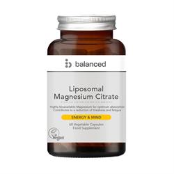 Liposomal Magnesium Citrate 60 Veggie Caps - Reusable Bottle, Balanced