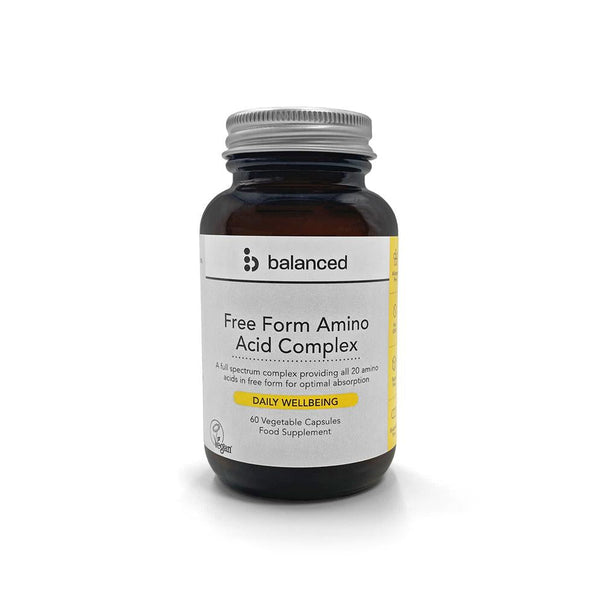 Free Form Amino Acid Complex 60 Veggie Caps - Reusable Bottle, Balanced