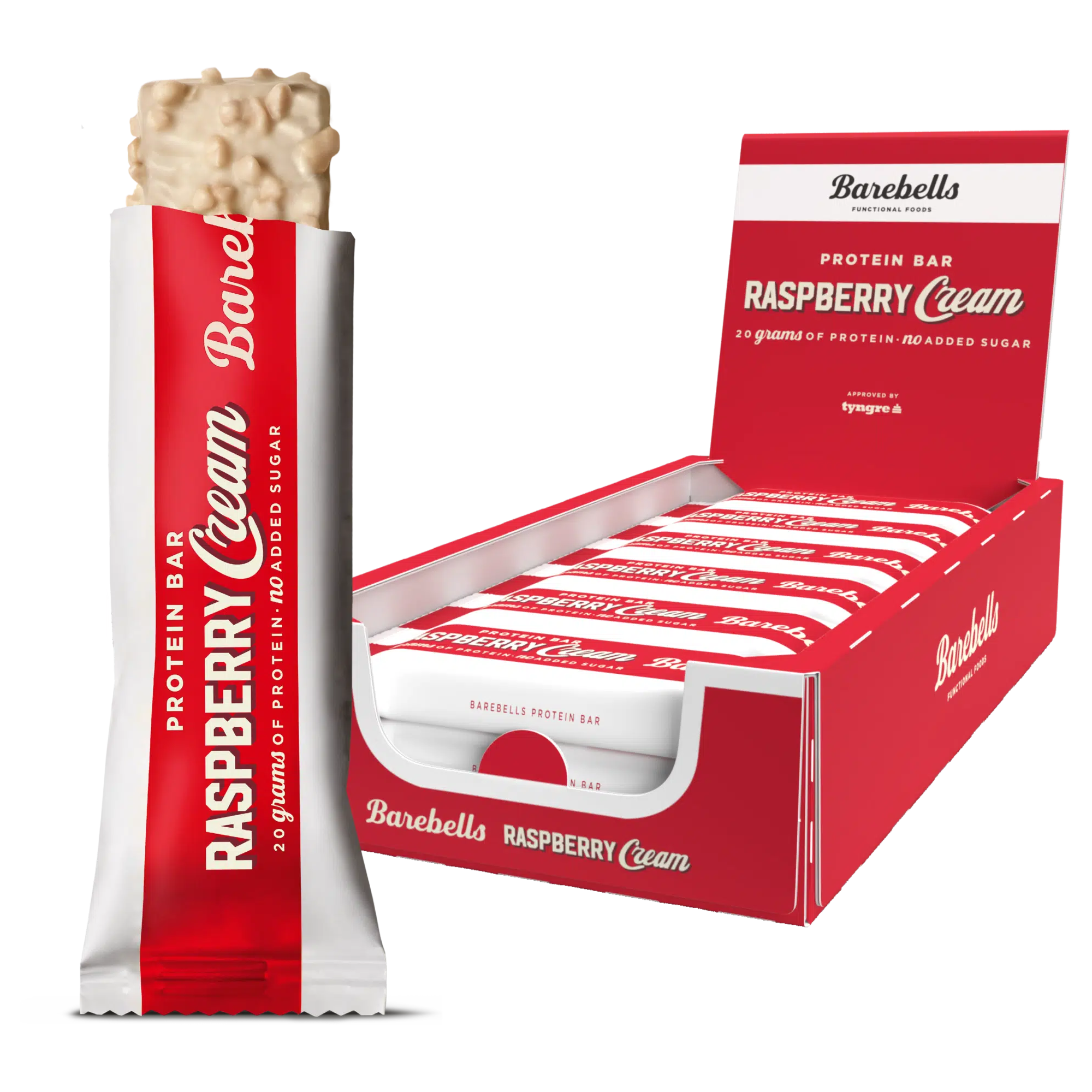 Barebells Protein Bar 12x55g Raspberry Cream