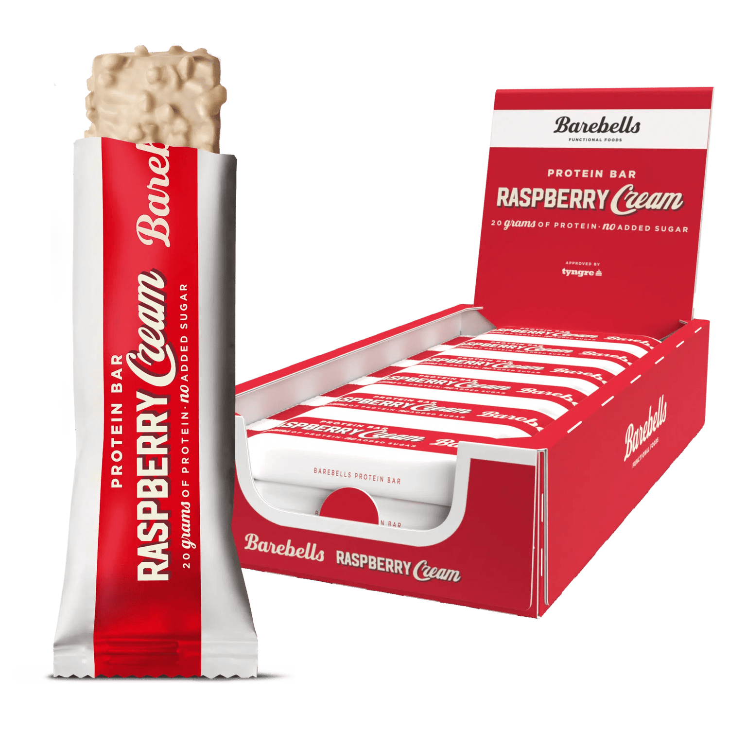 Barebells Protein Bar 12x55g Raspberry Cream