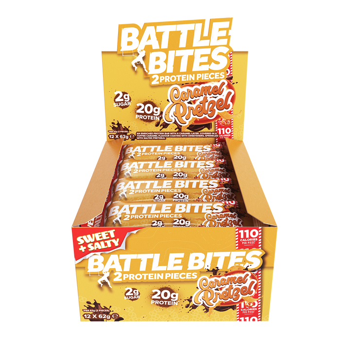 Battle Snacks Battle Bites 12x60g Caramel Pretzel