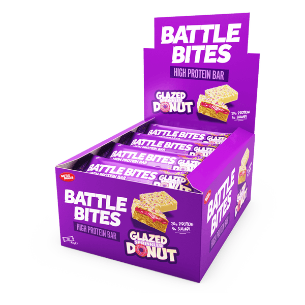 Battle Snacks Battle Bites 12x60g Glazed Sprinkled Donut