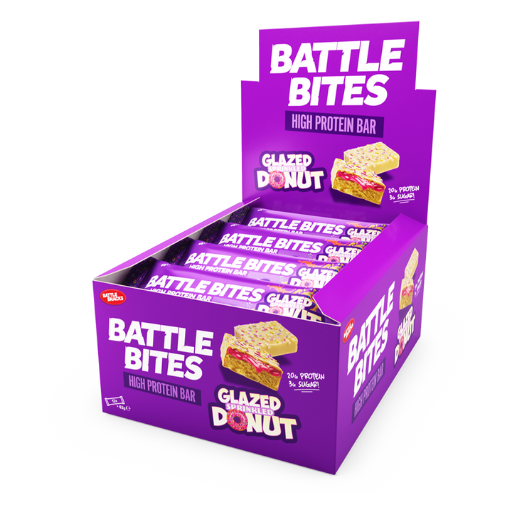 Battle Snacks Battle Bites 12x60g Glazed Sprinkled Donut