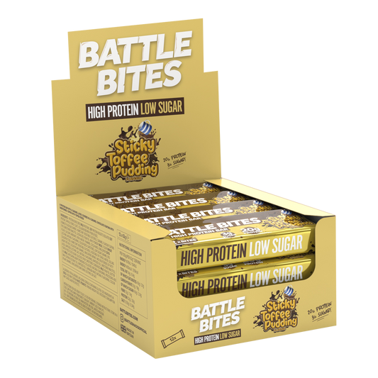 Battle Snacks Battle Bites 12x60g Sticky Toffee Pudding