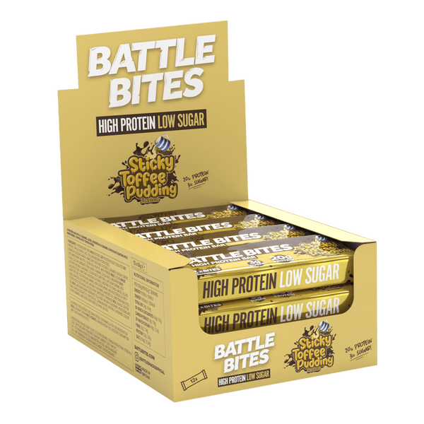 Battle Snacks Battle Bites 12x60g Sticky Toffee Pudding