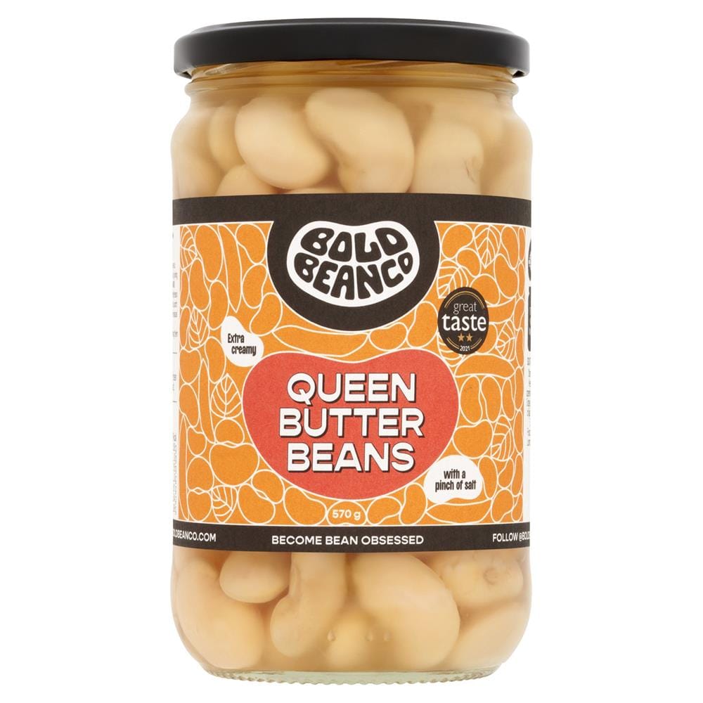 Queen Butter Beans 570g, Bold Bean Co