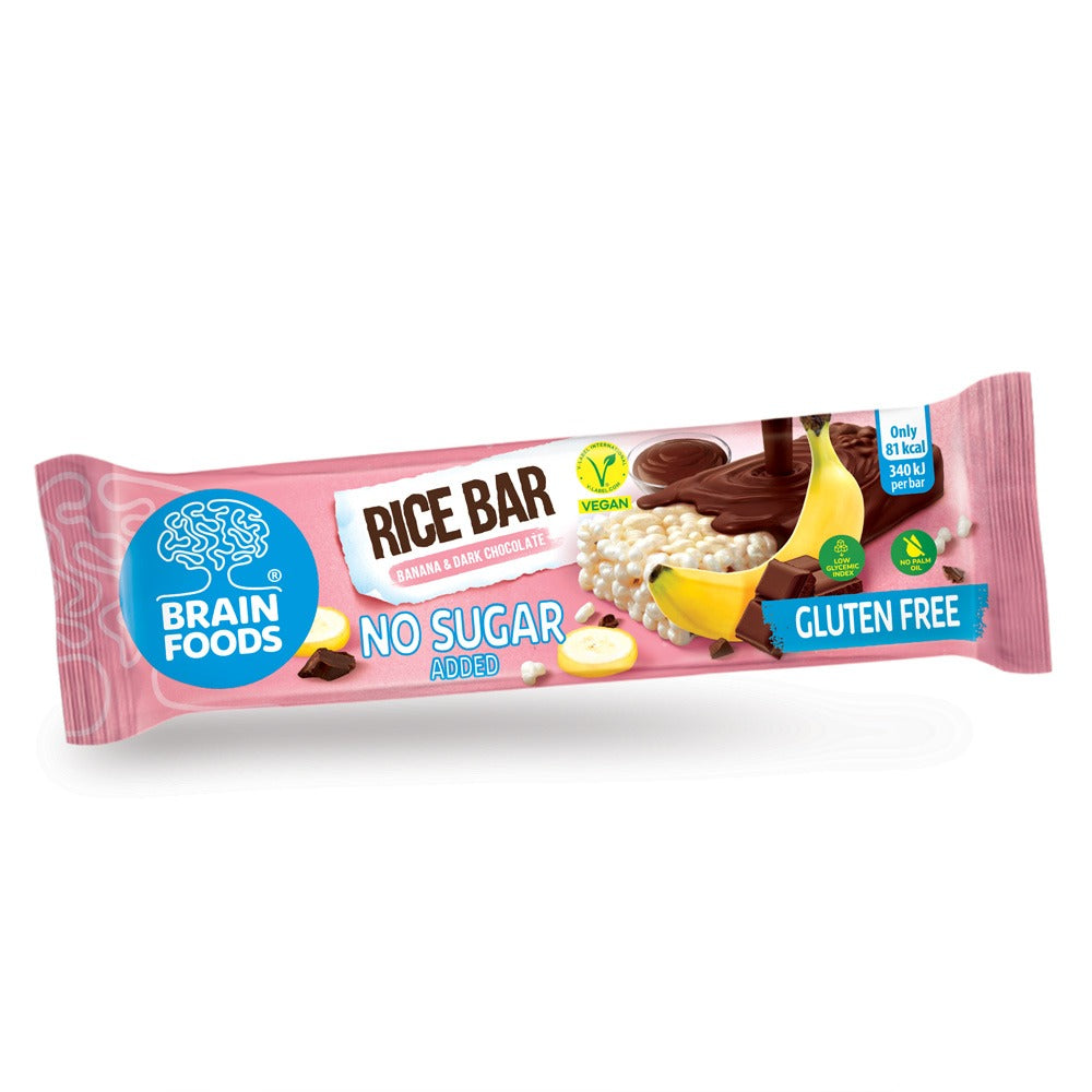 Rice Bar Banana 18g, Brain Foods