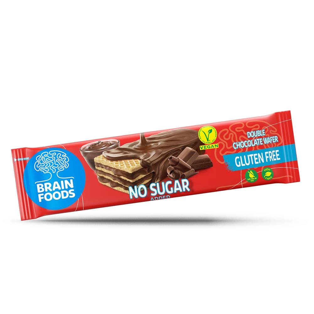 Double Chocolate Wafer 40g, Brain Foods