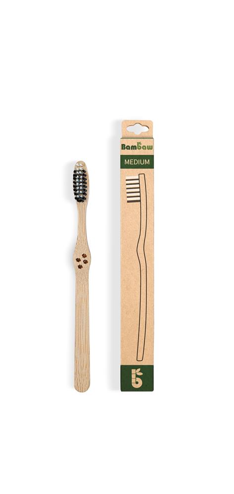 Bambaw | Bamboo toothbrush (1-pack) | Medium, Bambaw