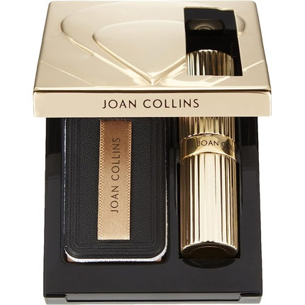 Joan Collins Timeless Beauty Compact Duo Lipstick and Powder Crystal