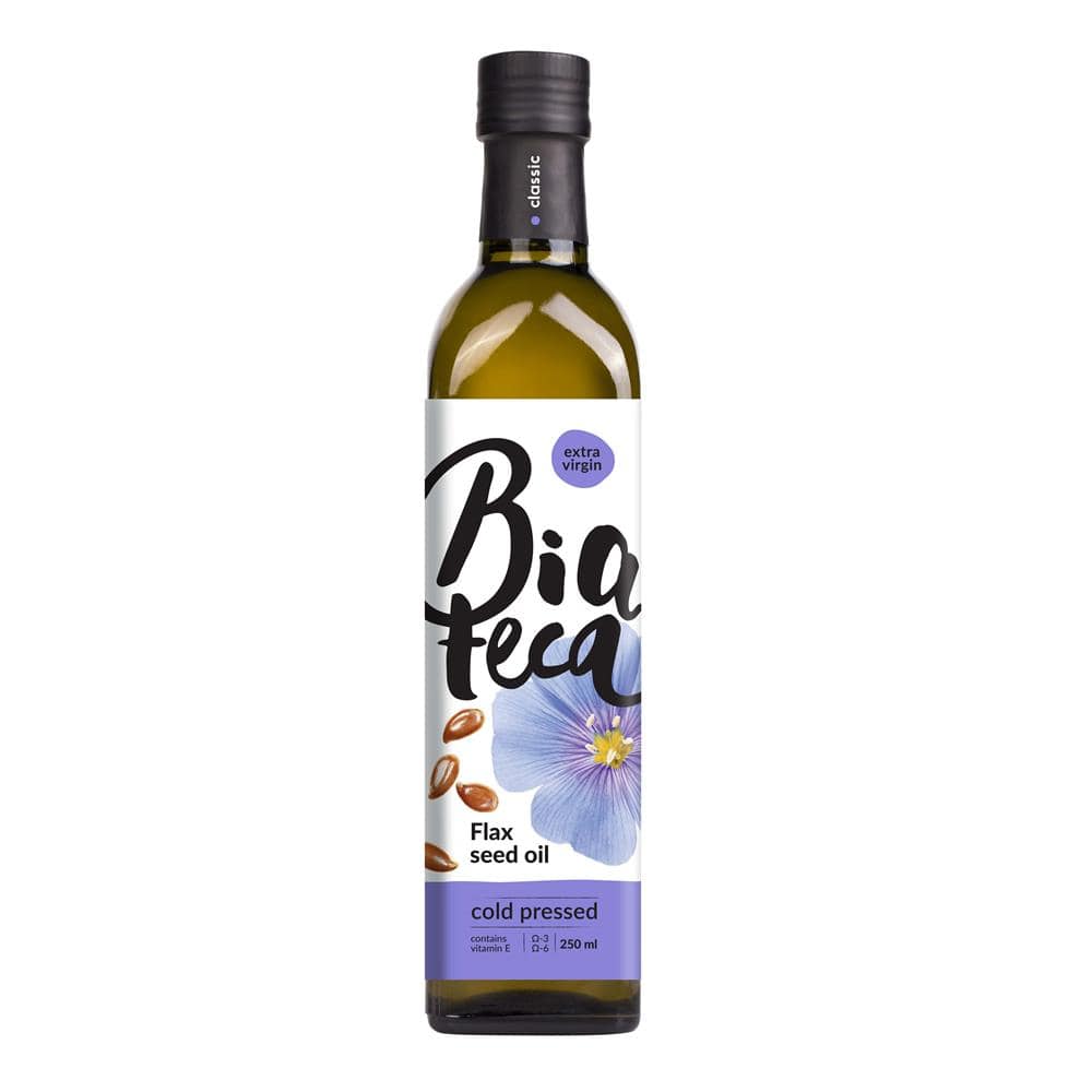 Cold-Pressed Flax Seed Oil 250ml, Biateca