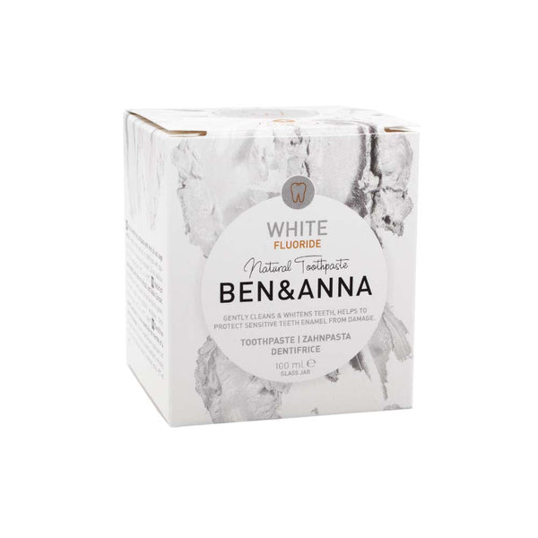 Ben & Anna - Toothpaste White (with fluoride) 100ml, Ben and Anna