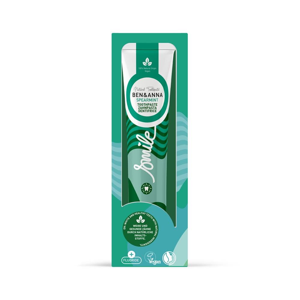 Ben & Anna Toothpaste Tube Mint (with fluoride) 75ml, Ben and Anna