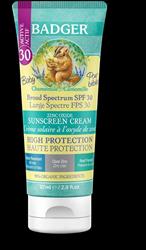 Baby Clear Zinc Sunscreen SPF30 87ml, Badger