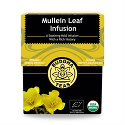 Organic Mullein Leaf Infusion (18 tea bags), Buddha Teas