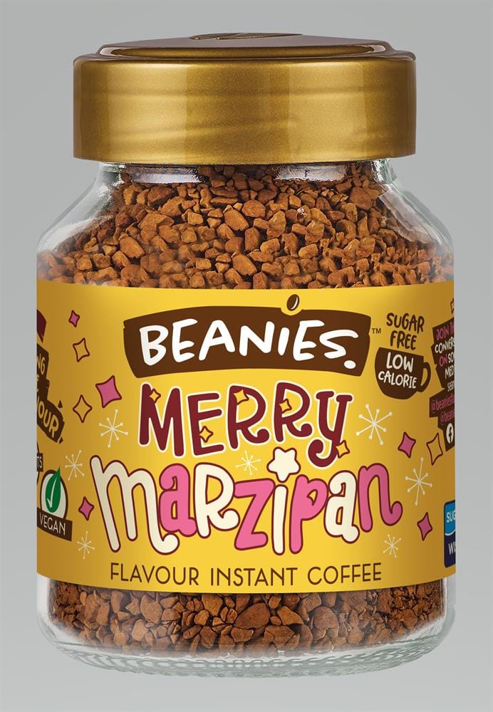 Beanies Merry Marzipan Flavour Coffee 50g, Beanies Coffee