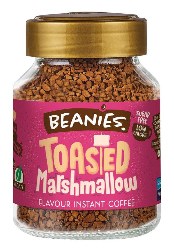 Beanies Toasted Marshmallow Flavour Instant Coffee 50g, Beanies Coffee