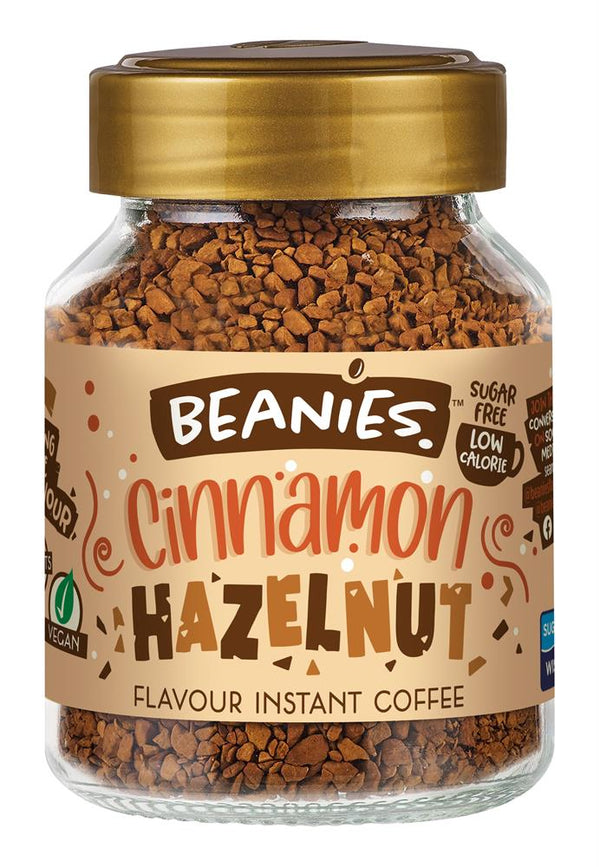 Beanies Cinnamon Hazelnut Flavour Instant Coffee 50g, Beanies Coffee