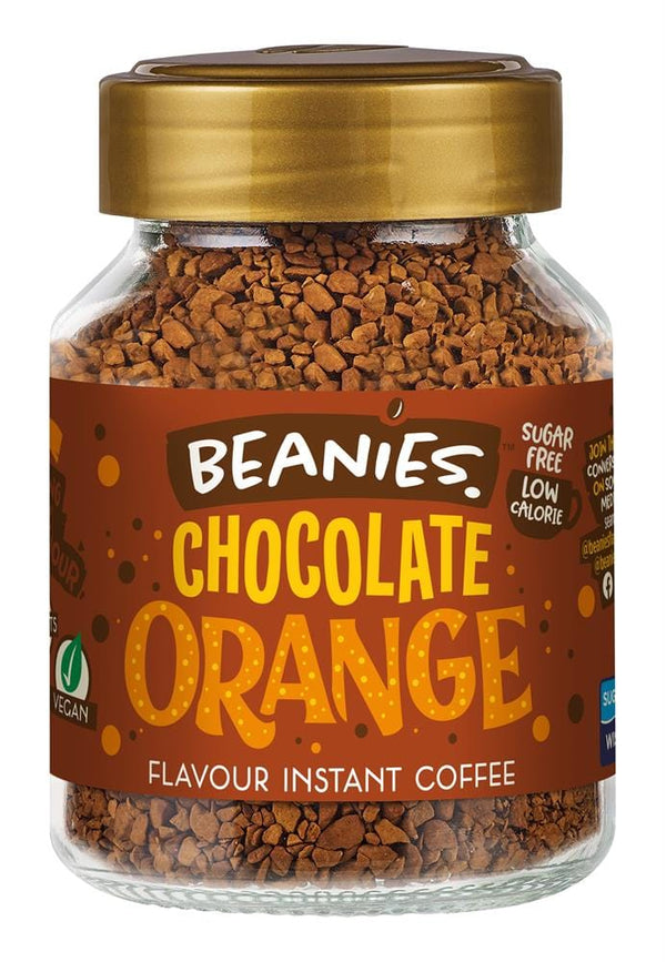 Beanies Chocolate Orange Flavour Instant Coffee 50g, Beanies Coffee