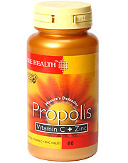 Propolis Vitamin C & Zinc 60 Tablets, Bee Health