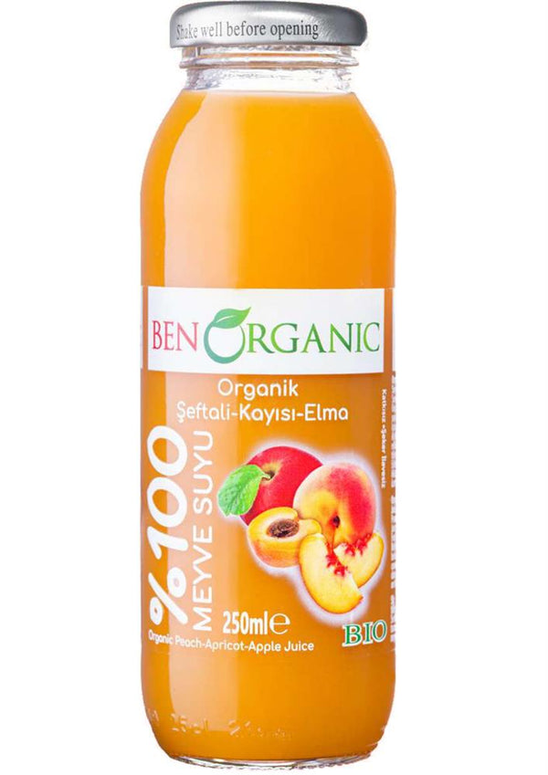 Ben Organic Peach Apricot & Apple Juice, Ben Organic