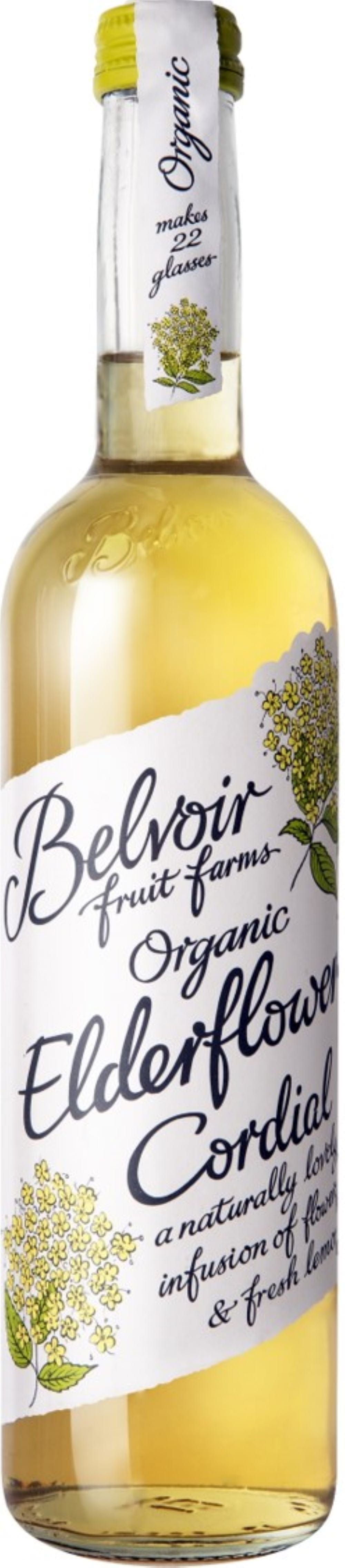 Organic Elderflower Cordial 500ml, Belvoir