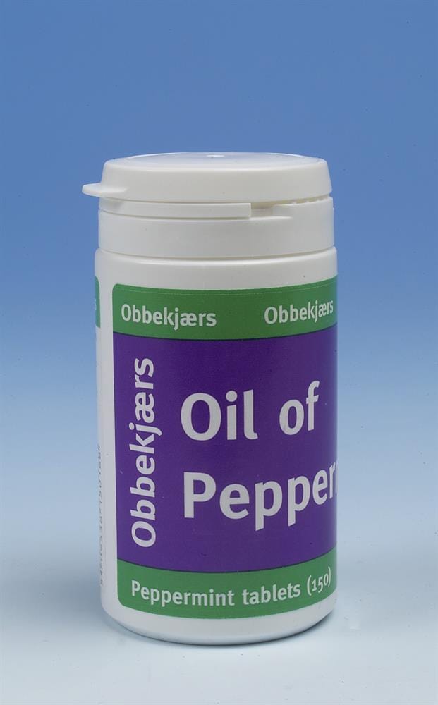 Obbekjaers Oil of Peppermint 150 tabs, Obbekjaers