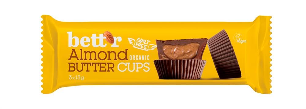 Nut Butter Cups with Almond 39g, Bettr