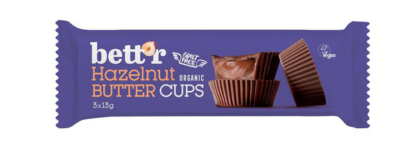 Nut Butter Cups with Hazelnut 39g, Bettr