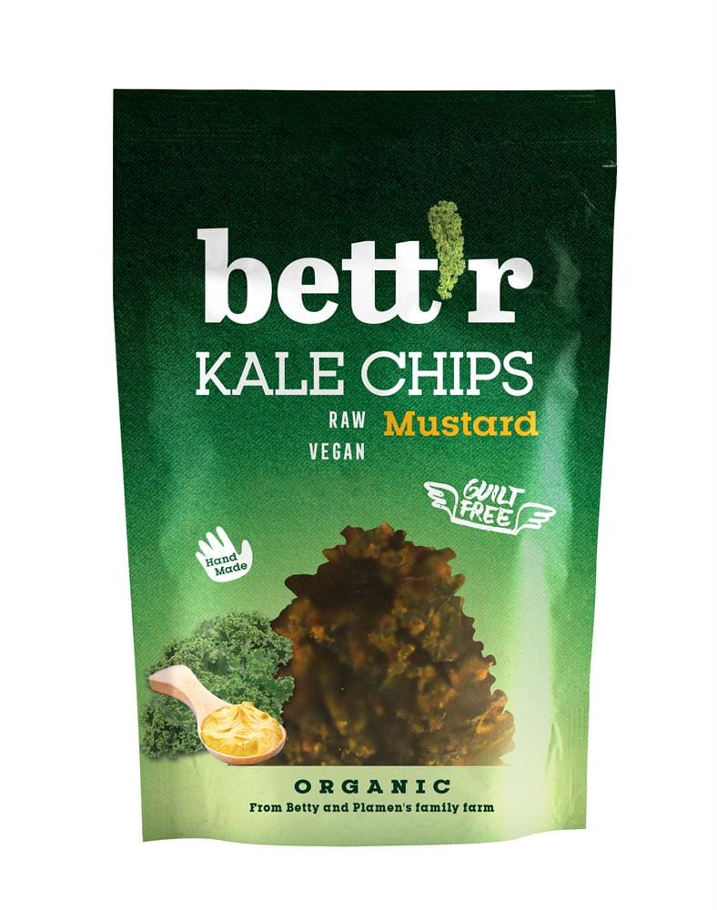 Kale Chips with Mustard and Onion 30g, Bettr