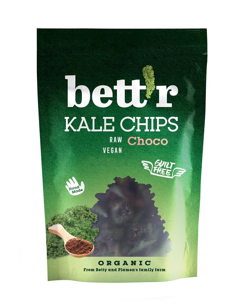 Kale Chips with Chocolate and Almond 30g, Bettr