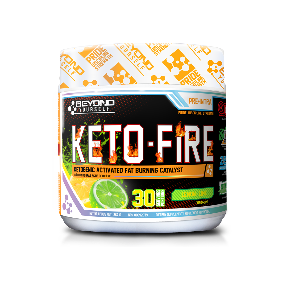 Beyond Yourself Keto-Fire 267g Lemon Lime