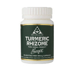 Turmeric Rhizome 60 Capsules, Bio Health