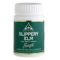 Slippery Elm 300mg 60 Capsules, Bio Health