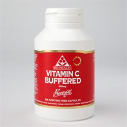 Buffered Vitamin C 500mg 200 capsules, Bio Health