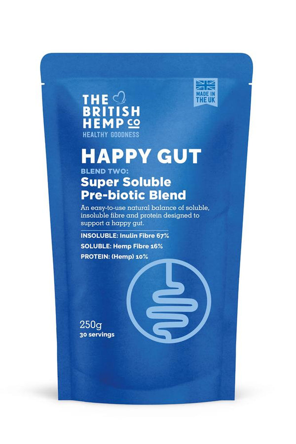 Happy Gut Super Soluble Prebiotic Blend - 250g, British Hemp Co