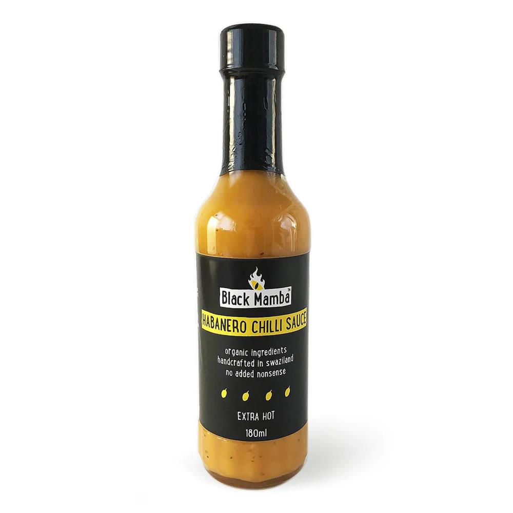 Habanero Chilli Sauce 180ml, Black Mamba