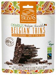 Belgian Thins Dark 85% Coco 120g, Belvas