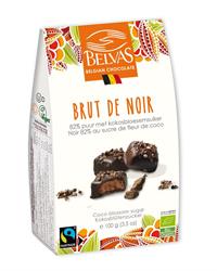 Organic Brut de Noir 82% - with coconut blossom sugar - 100g, Belvas