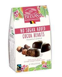 No Sugar Added Dark Hearts Ganache - Organic - 100g, Belvas