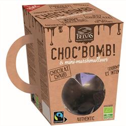 2 Chocolate Bombs + Mini Marshmallows 70g, Belvas